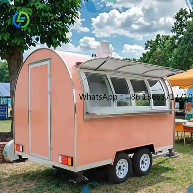 Commercial Kitchen Windows - Dostosowywana Okrągła Przyczepa Gastronomiczna Najwyższej Jakości