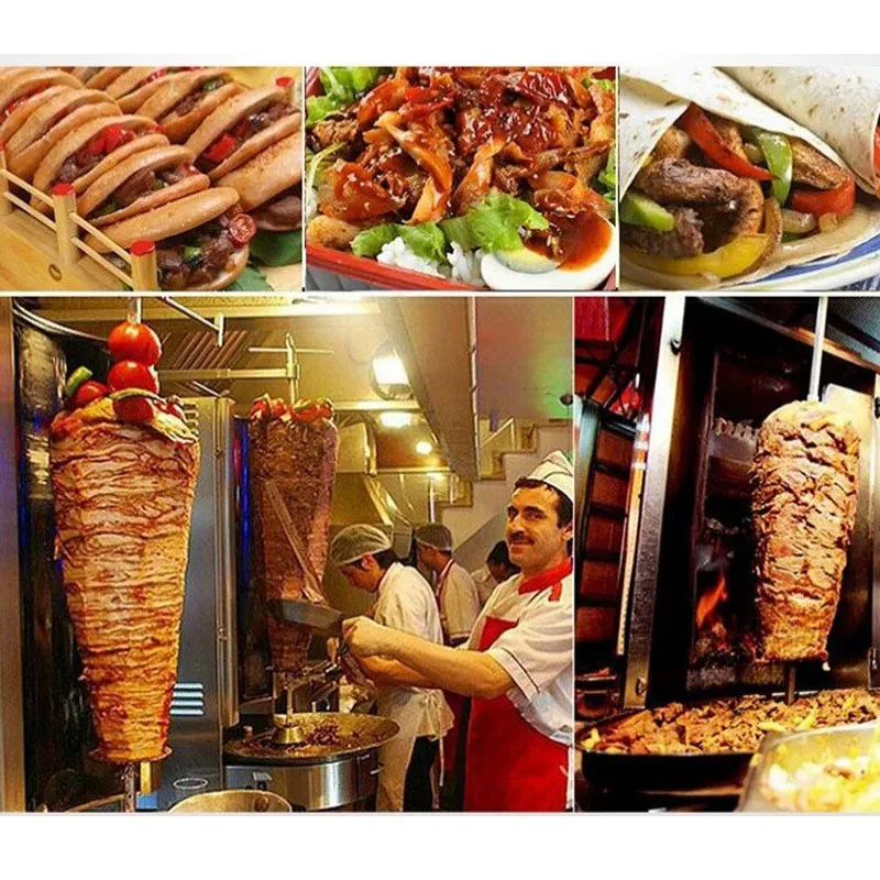 Kebab Shawarma Machine - Profesjonalny grill do kebaba, pionowy, obrotowy,