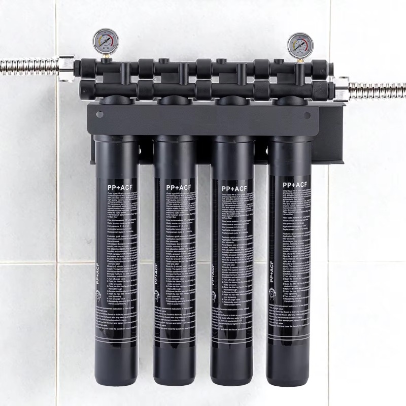 Commercial Kitchen Water Filter - System komercyjny 4-stopniowy, 20 cali, 40