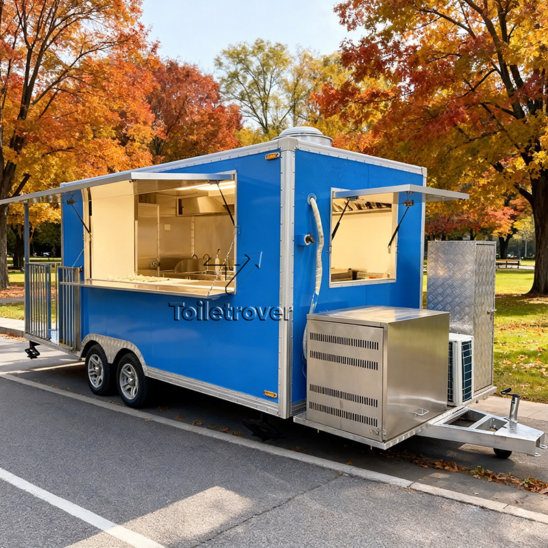 Commercial Kitchen Windows - Przyczepa Food Truck Kontener Kuchnia Mobilna