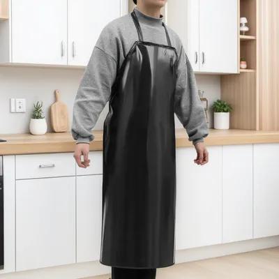 Commercial Kitchen Paint - Czarny, wytrzymały fartuch z PVC 110x80cm,