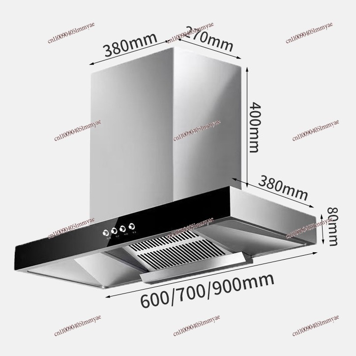 Commercial Kitchen Range Hood - Okap kuchenny o dużej mocy ssania,