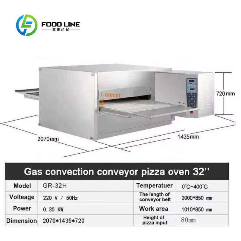 Dostosowany komercyjny piec do – Pizza Conveyor Oven recenzja i cena