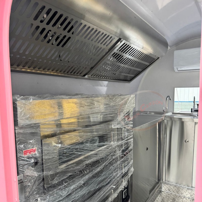 Różowy przyczepa gastronomiczn – Commercial Kitchen Windows recenzja i cena