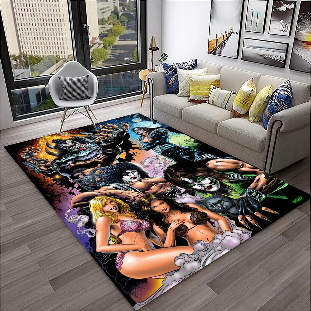Dywan Retro KISS Rock Band do  – Commercial Kitchen Non Slip Flooring recenzja i cena