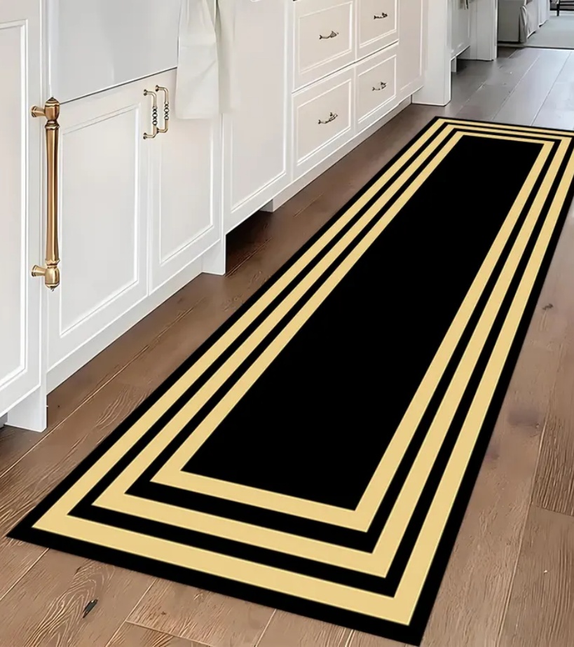 Luksusowy dywanik z czarno-zło – Commercial Kitchen Non Slip Flooring recenzja i cena