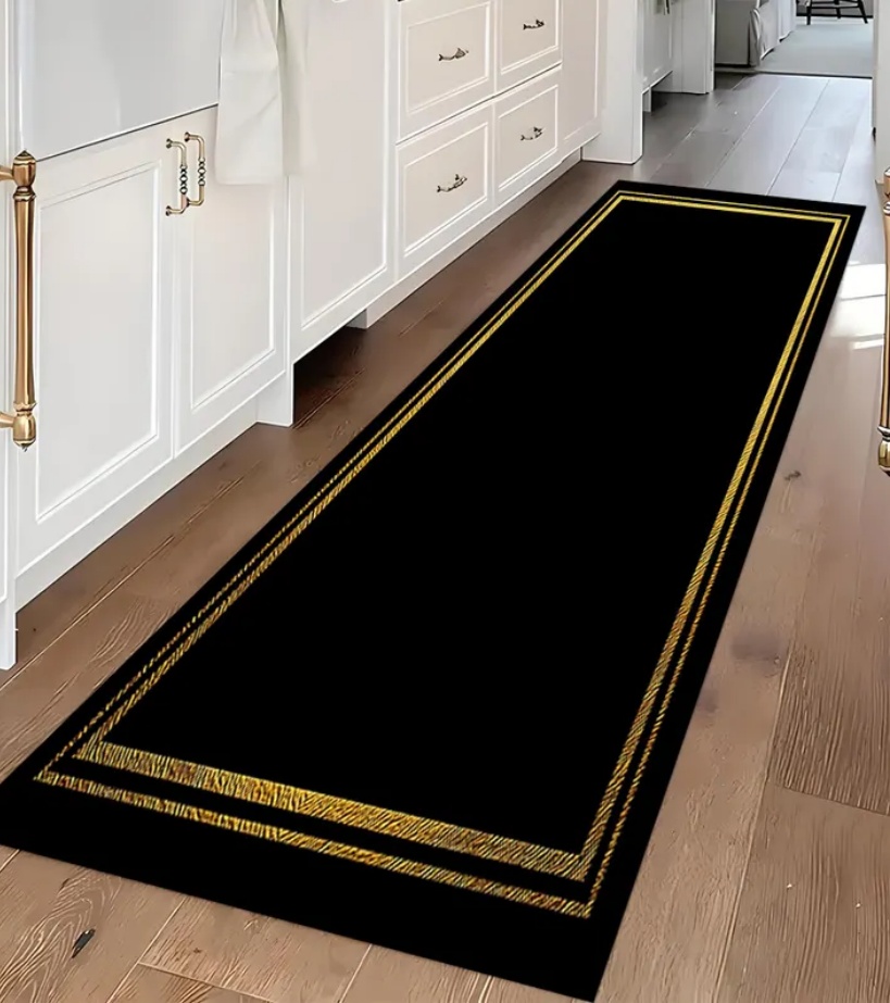 Luksusowy dywanik z czarno-zło – Commercial Kitchen Non Slip Flooring recenzja i cena