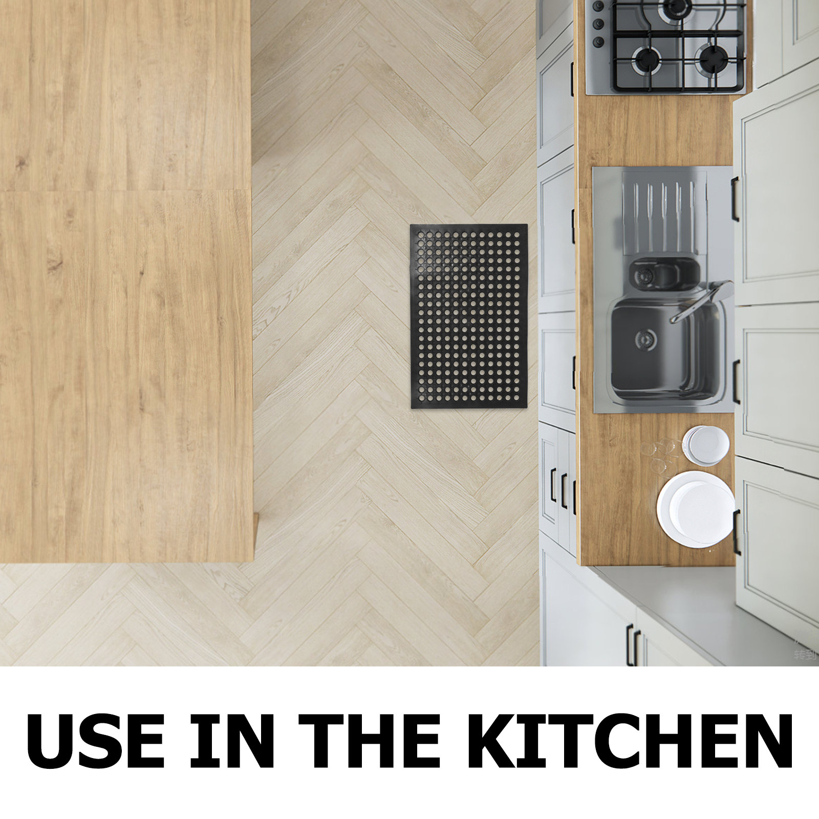 Gumowa mata kuchenna antypośli – Commercial Kitchen Non Slip Flooring recenzja i cena