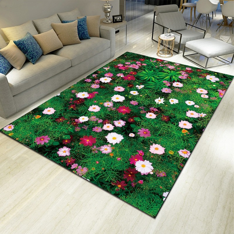 Dywan z motywem kwiatowym, dek – Commercial Kitchen Non Slip Flooring recenzja i cena