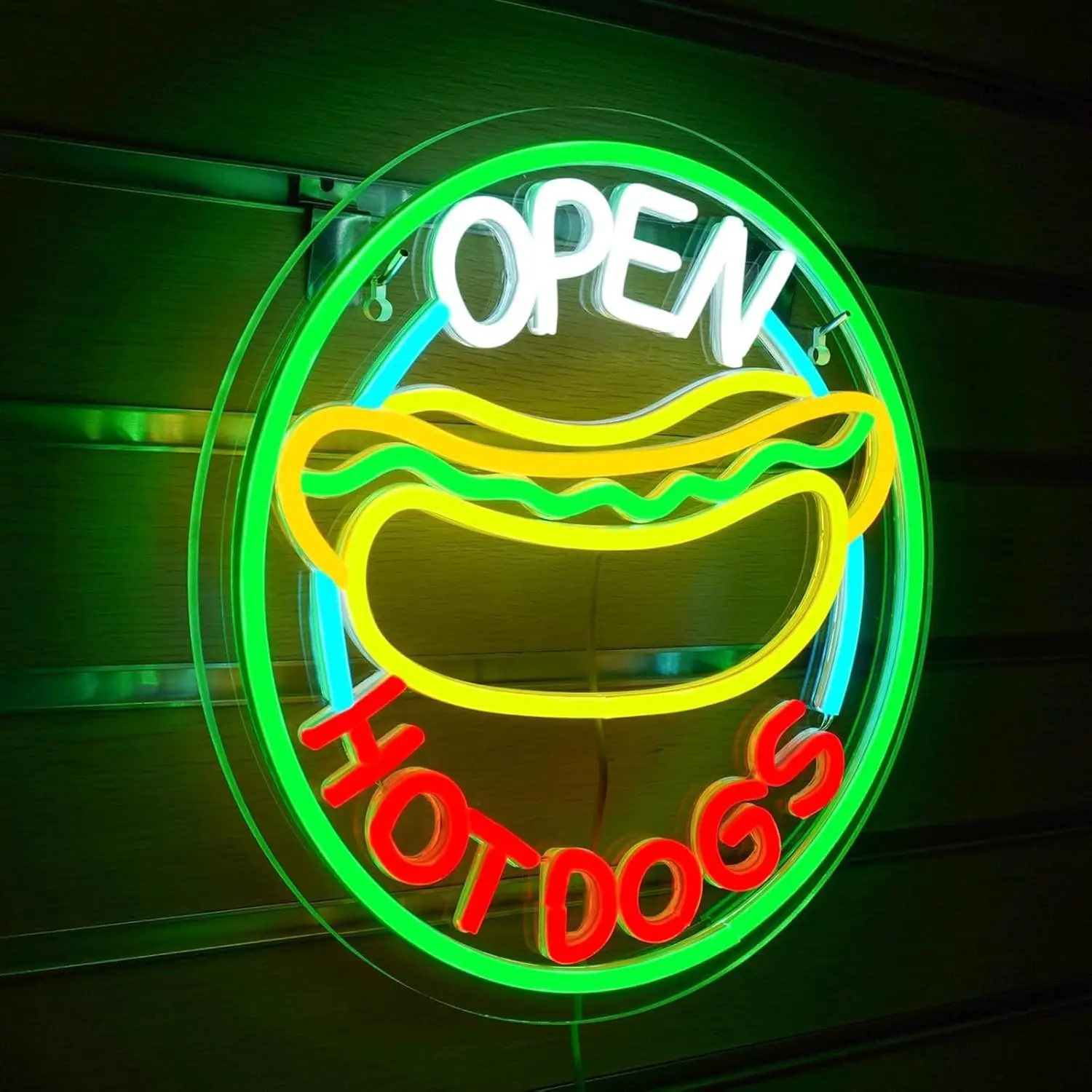 Otwarty neon LED z napisem Hot – Commercial Kitchen Windows recenzja i cena